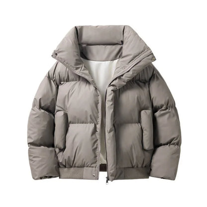 Bram - Heren Winterjas Oversized Puffer met Opstaande Kraag en Rits