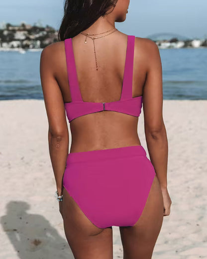 Britt - Chique Bikini Set Dames met Halternek en Hoge Taille Slip