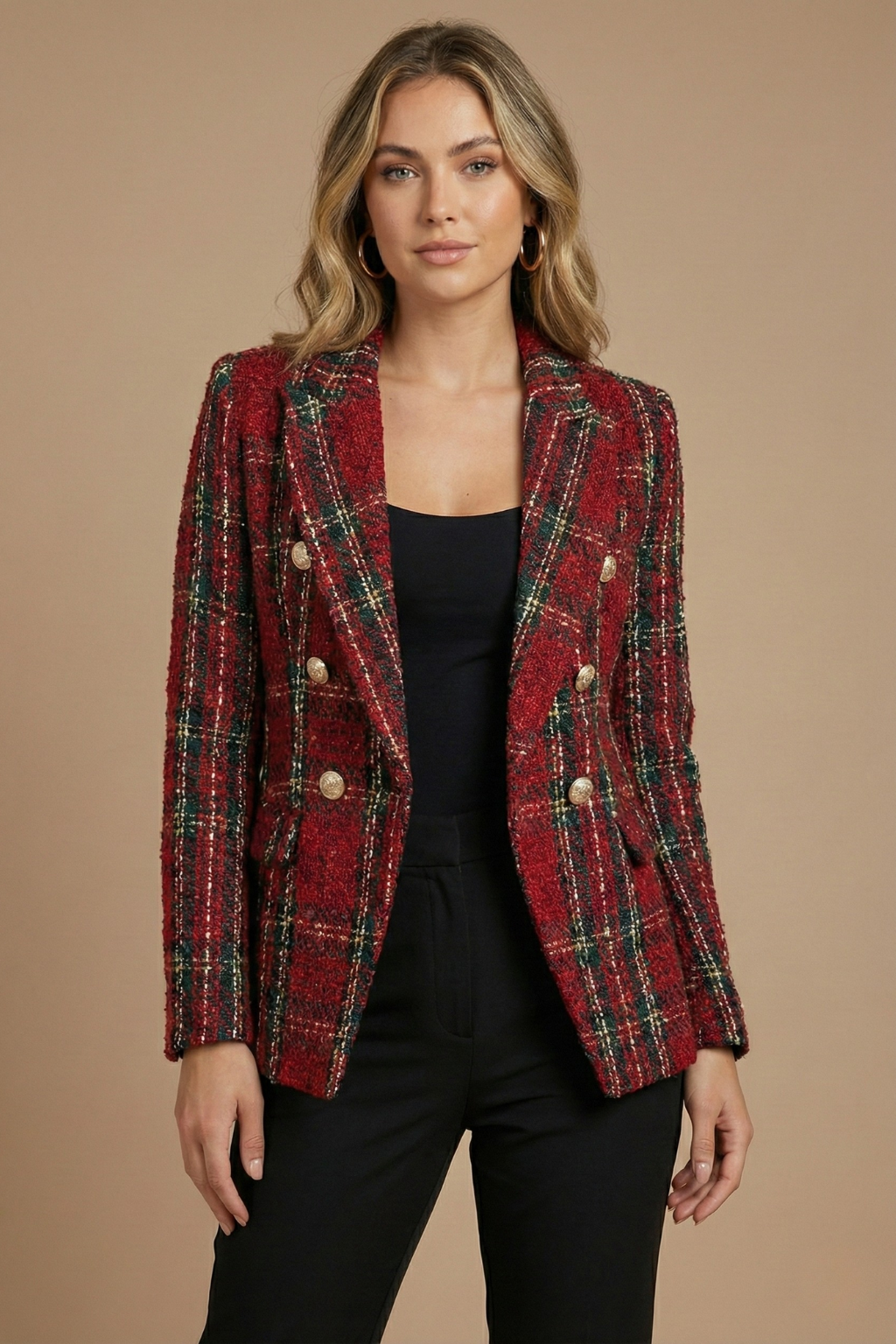 Britt - Dames Blazer voor de Herfst met Reverskraag en Knoopsluiting