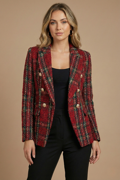 Britt - Dames Blazer voor de Herfst met Reverskraag en Knoopsluiting