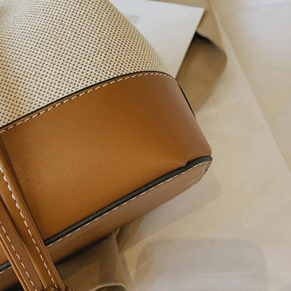 Tas Dames - Bucket Bag met Trekkoord en Afneembare Crossbodyband | Chique