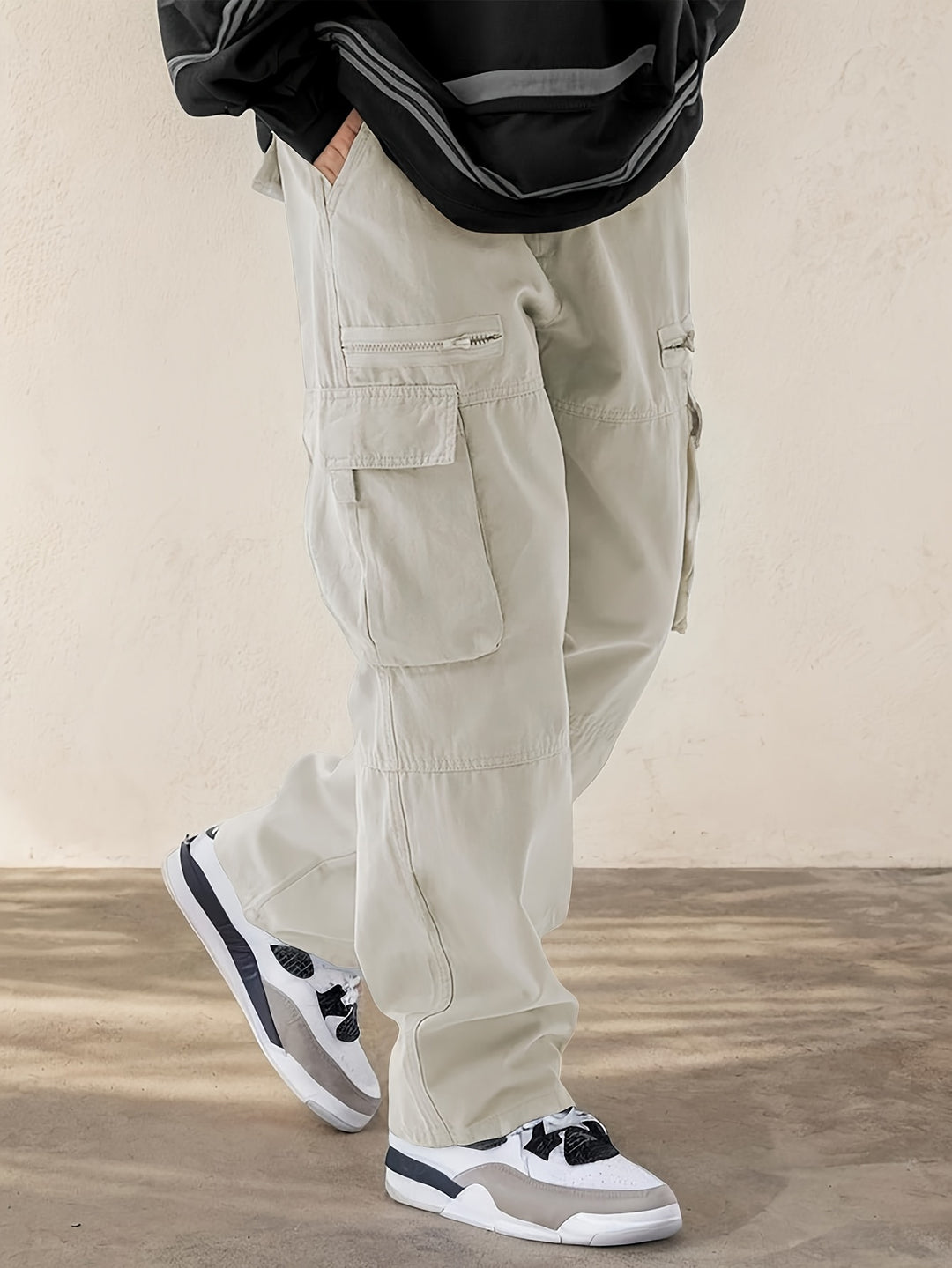 Cargo Broek Heren - Wijde Fit met Grote Zijvakken | Casual