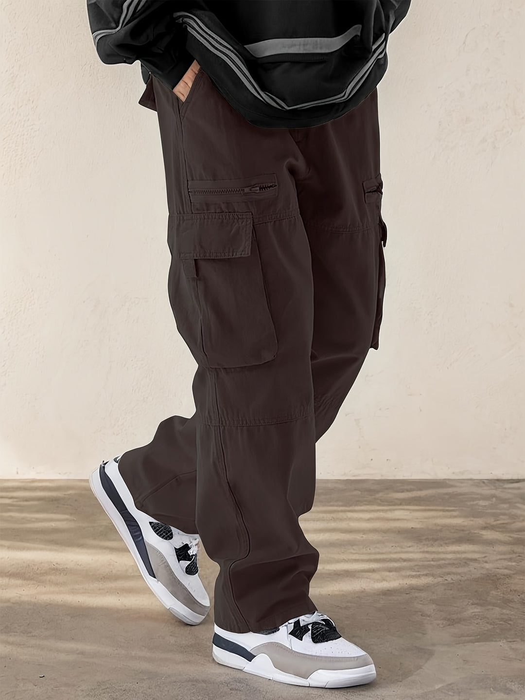 Cargo Broek Heren - Wijde Fit met Grote Zijvakken | Casual