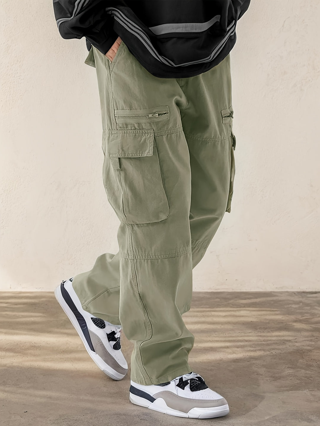 Cargo Broek Heren - Wijde Fit met Grote Zijvakken | Casual