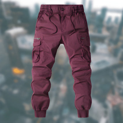 Broek Heren - Cargo Jogger met Zijzakken en Elastische Boord | Casual