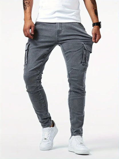 Jeans Heren - Slim Fit Cargo met Zijzakken | Casual