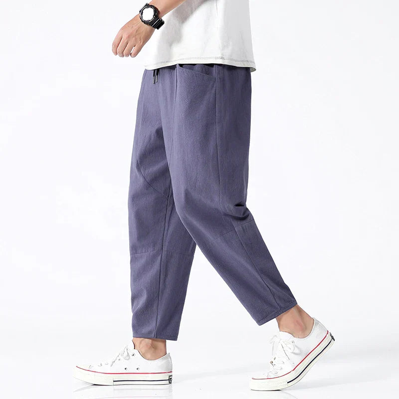 Broek Heren - Casual Relaxed Fit met Taps Toelopende Pijp | Comfortabel