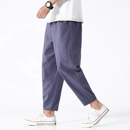 Broek Heren - Casual Relaxed Fit met Taps Toelopende Pijp | Comfortabel