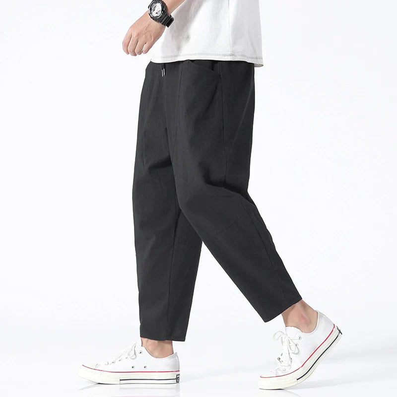 Broek Heren - Casual Relaxed Fit met Taps Toelopende Pijp | Comfortabel