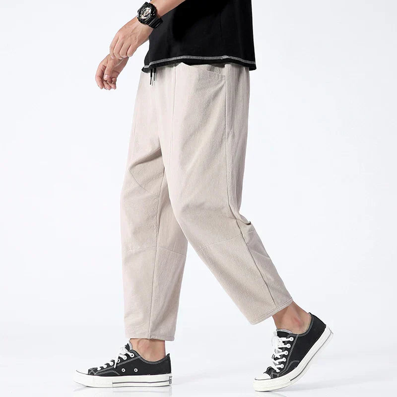 Broek Heren - Casual Relaxed Fit met Taps Toelopende Pijp | Comfortabel