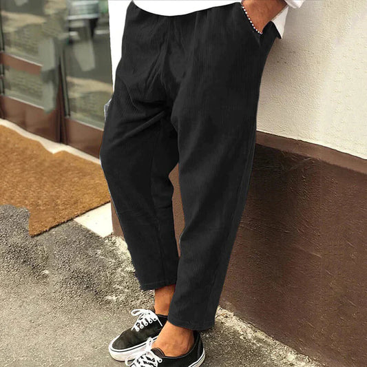 Broek Heren - Casual Relaxed Fit met Elastische Taille | Comfortabel