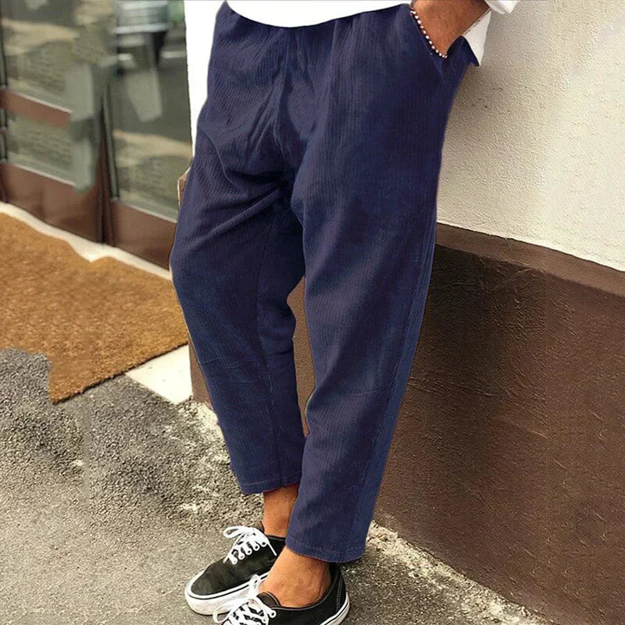 Broek Heren - Casual Relaxed Fit met Elastische Taille | Comfortabel