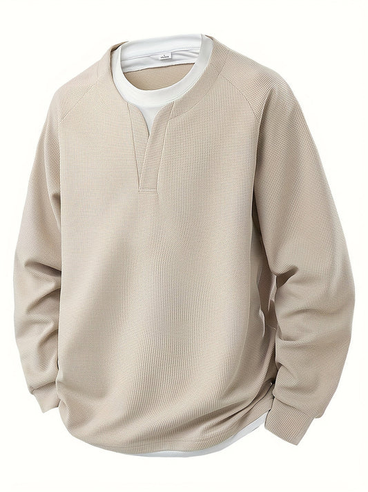 Sweater Heren - Oversized Ronde Hals met Lange Mouwen | Relaxed Fit