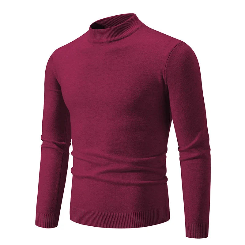 Truien Heren - Slim Fit met Halfhoge Col en Lange Mouwen | Klassiek