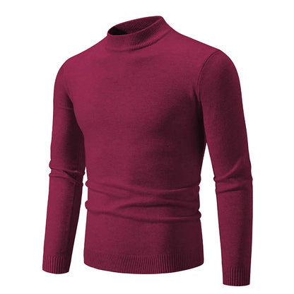 Truien Heren - Slim Fit met Halfhoge Col en Lange Mouwen | Klassiek