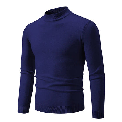Truien Heren - Slim Fit met Halfhoge Col en Lange Mouwen | Klassiek