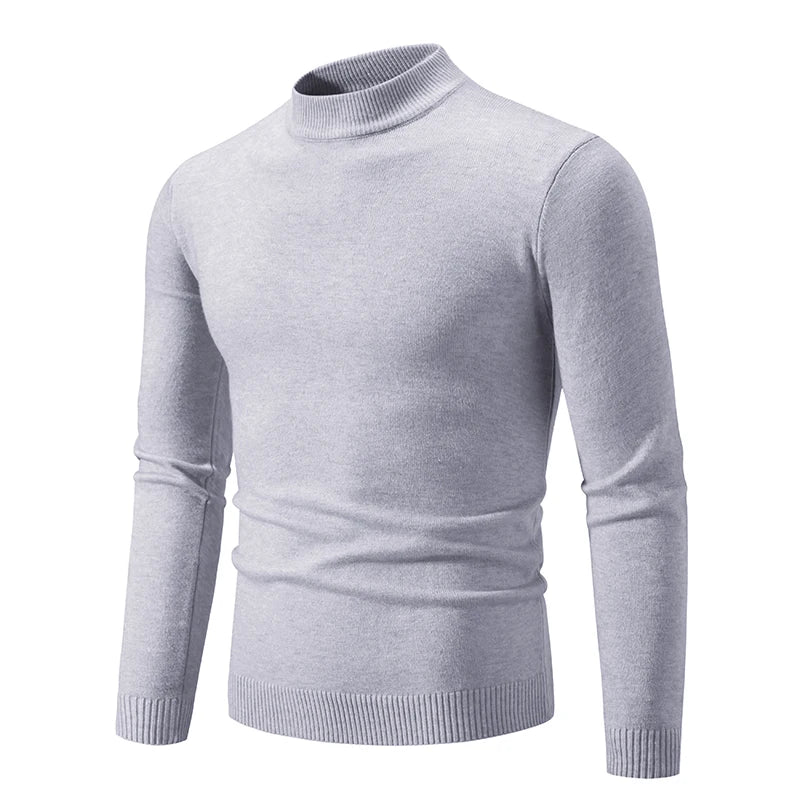 Truien Heren - Slim Fit met Halfhoge Col en Lange Mouwen | Klassiek