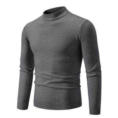 Truien Heren - Slim Fit met Halfhoge Col en Lange Mouwen | Klassiek