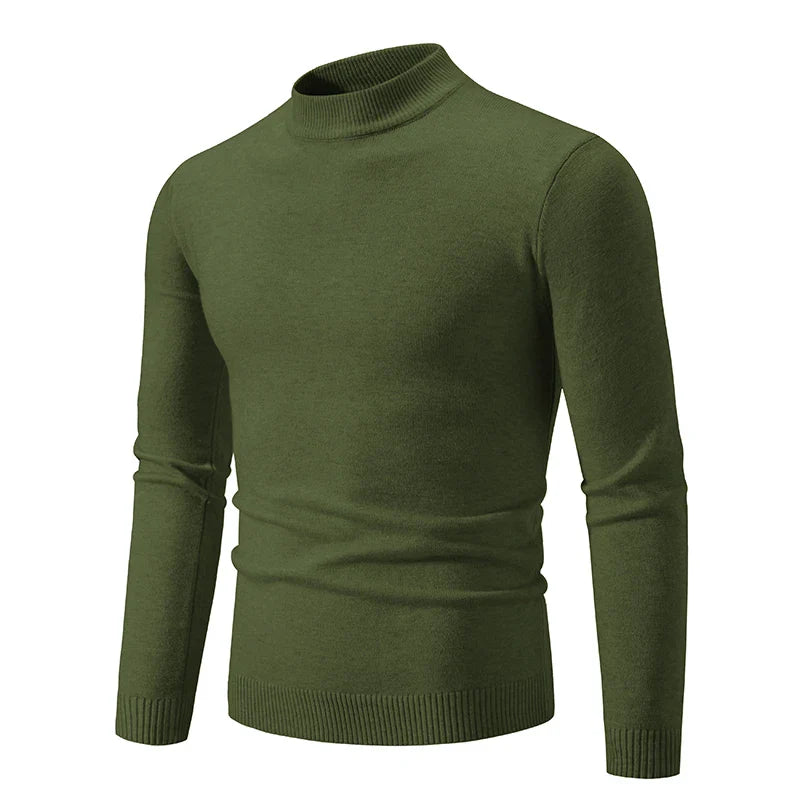 Truien Heren - Slim Fit met Halfhoge Col en Lange Mouwen | Klassiek