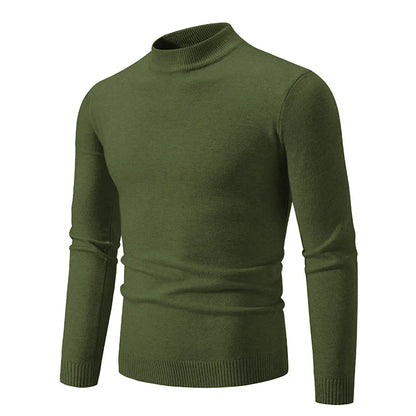 Truien Heren - Slim Fit met Halfhoge Col en Lange Mouwen | Klassiek