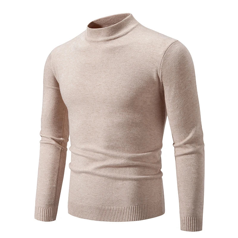 Truien Heren - Slim Fit met Halfhoge Col en Lange Mouwen | Klassiek
