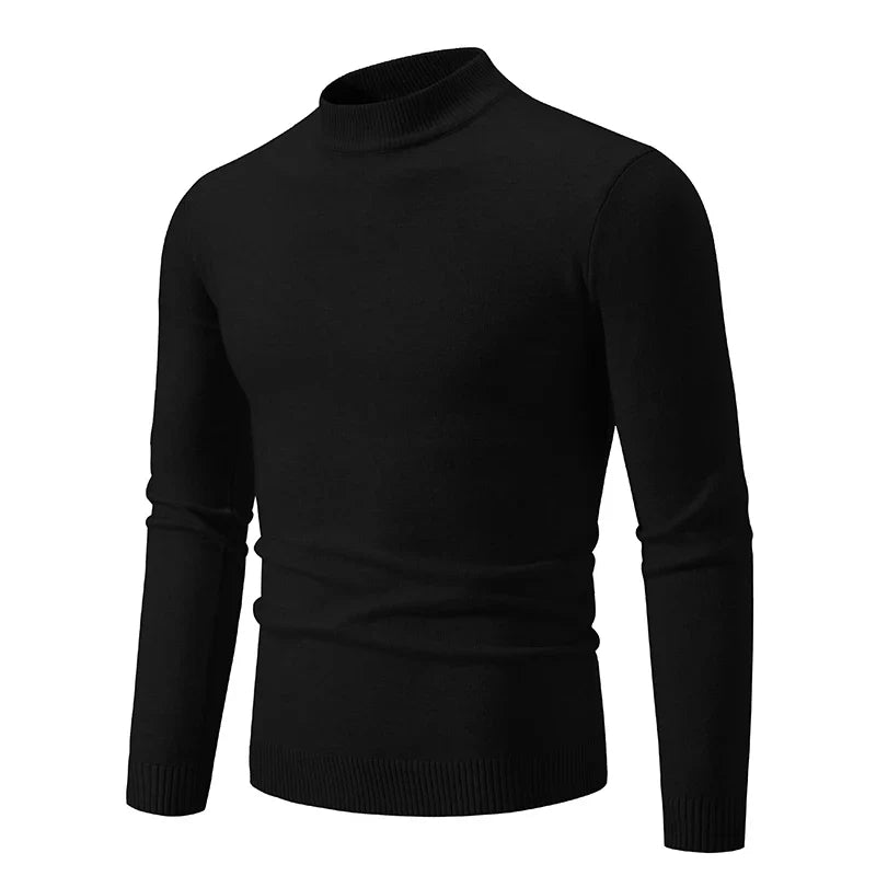 Truien Heren - Slim Fit met Halfhoge Col en Lange Mouwen | Klassiek