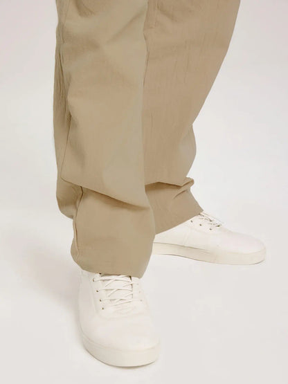 Daan - Casual Linnen Broek Heren met Trekkoord en Elastische Tailleband