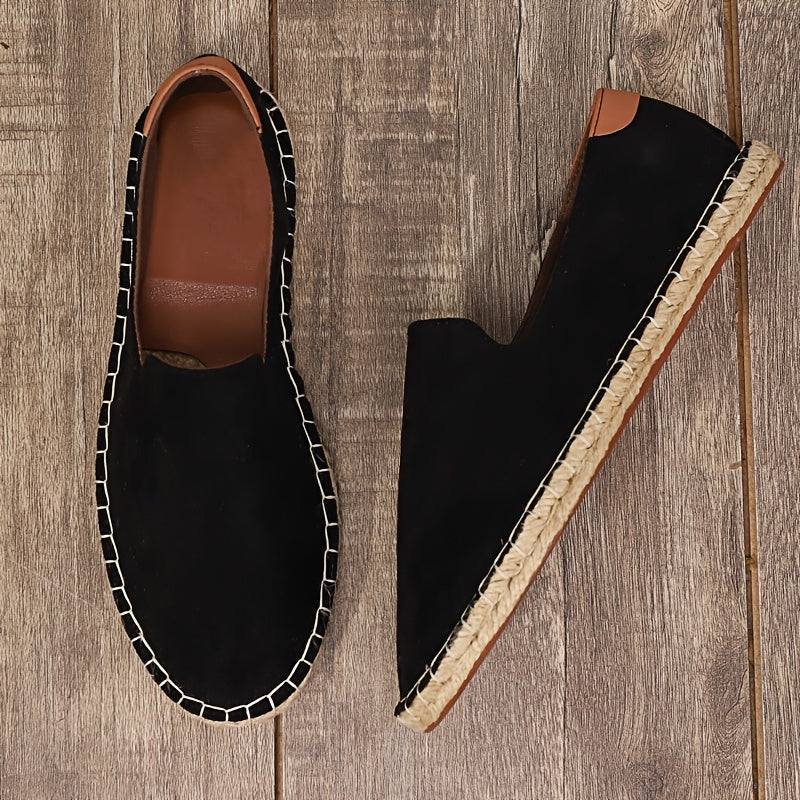 Daan - Casual Linnen Loafers Heren met Canvas Bovenwerk en Jute Zool