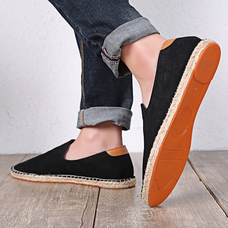 Daan - Casual Linnen Loafers Heren met Canvas Bovenwerk en Jute Zool