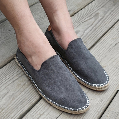 Daan - Casual Linnen Loafers Heren met Canvas Bovenwerk en Jute Zool