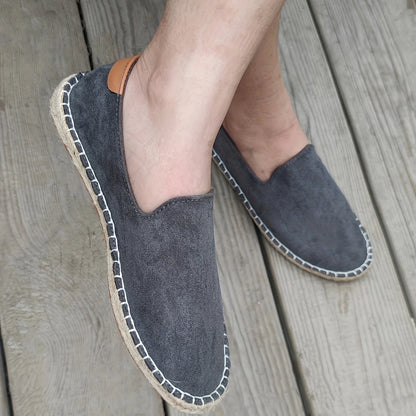 Daan - Casual Linnen Loafers Heren met Canvas Bovenwerk en Jute Zool