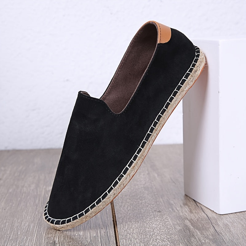 Daan - Casual Linnen Loafers Heren met Canvas Bovenwerk en Jute Zool