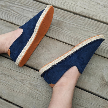 Daan - Casual Linnen Loafers Heren met Canvas Bovenwerk en Jute Zool