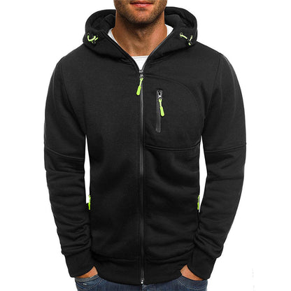 Daan - Heren Hoodie met Ritssluiting Verstelbare Capuchon en Steekzakken