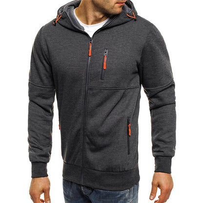 Daan - Heren Hoodie met Ritssluiting Verstelbare Capuchon en Steekzakken