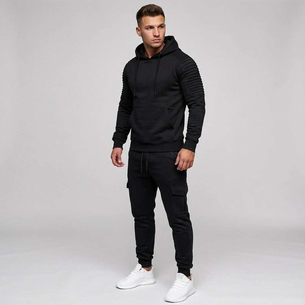 Daan - Heren Trainingspak Matching Set met Hoodie en Joggingbroek