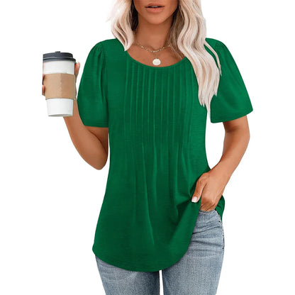 T Shirt Dames - Loose Fit met Ronde Hals | Casual