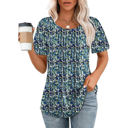 T Shirt Dames - Loose Fit met Ronde Hals | Casual