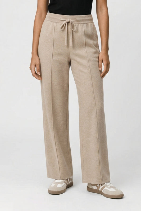 Joggingbroek Dames - Wijde Pijp met Naaddetail | Elegant