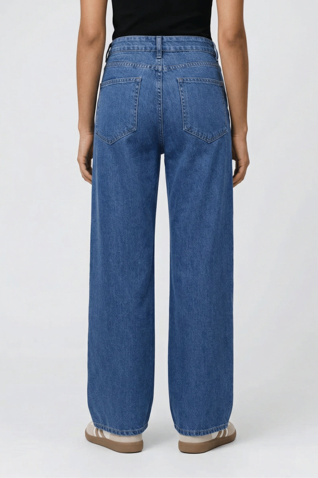 Jeans Dames - Wide Leg High Waist met Rechte Pijp