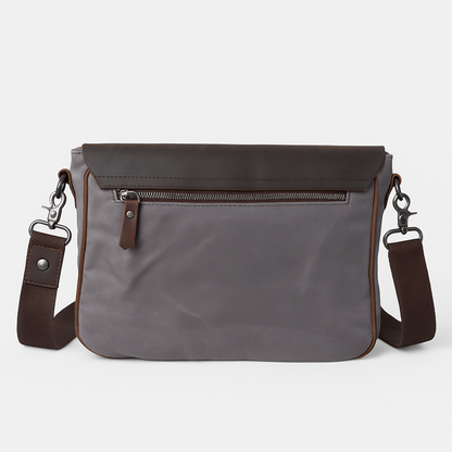 Tas Heren - Stoere Messenger Stijl met Flap en Brede Schouderband