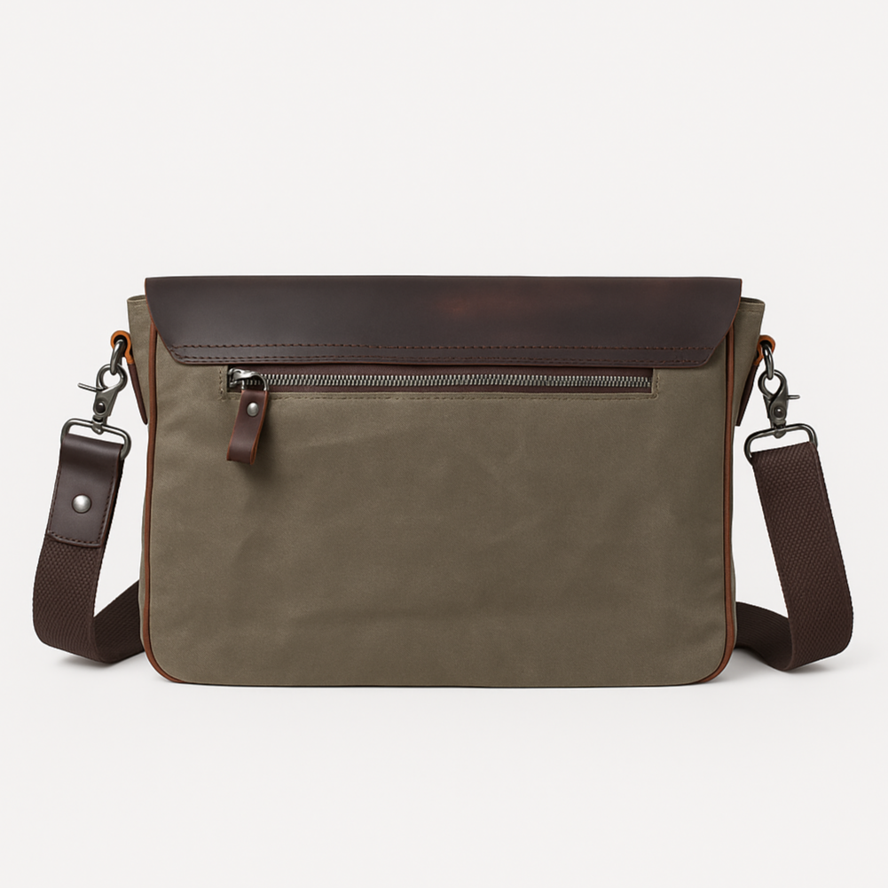 Tas Heren - Stoere Messenger Stijl met Flap en Brede Schouderband