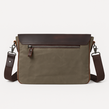 Tas Heren - Stoere Messenger Stijl met Flap en Brede Schouderband