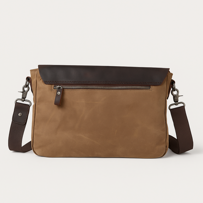 Tas Heren - Stoere Messenger Stijl met Flap en Brede Schouderband