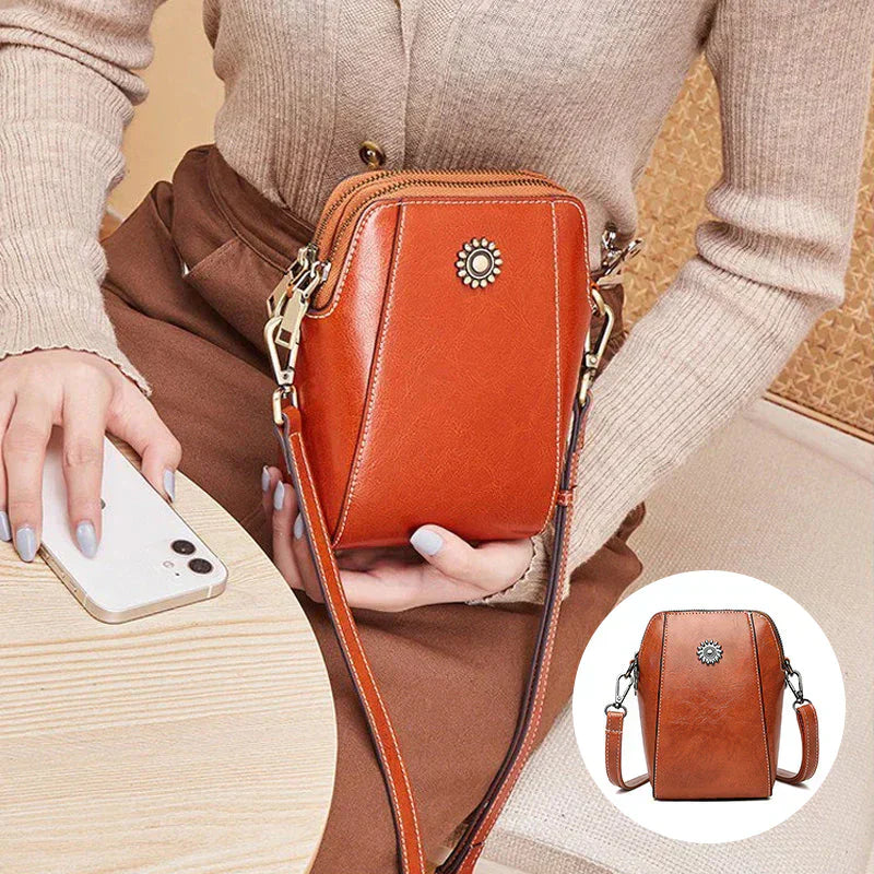 Tas Dames - Compacte Crossbody met Zon Detail en Verstelbare Band | Casual