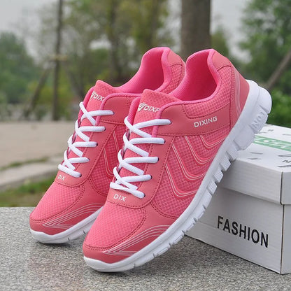 Sneakers Dames - Luchtige Sportschoen met Veters | Actief