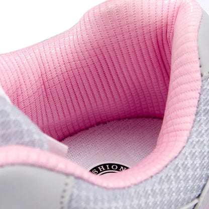 Sneakers Dames - Luchtige Sportschoen met Veters | Actief
