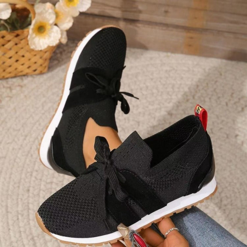 Femke - Moderne Orthopedische Damessneakers met Gebreid Bovenwerk en Ondersteunende Zool
