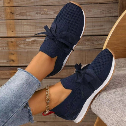 Femke - Moderne Orthopedische Damessneakers met Gebreid Bovenwerk en Ondersteunende Zool