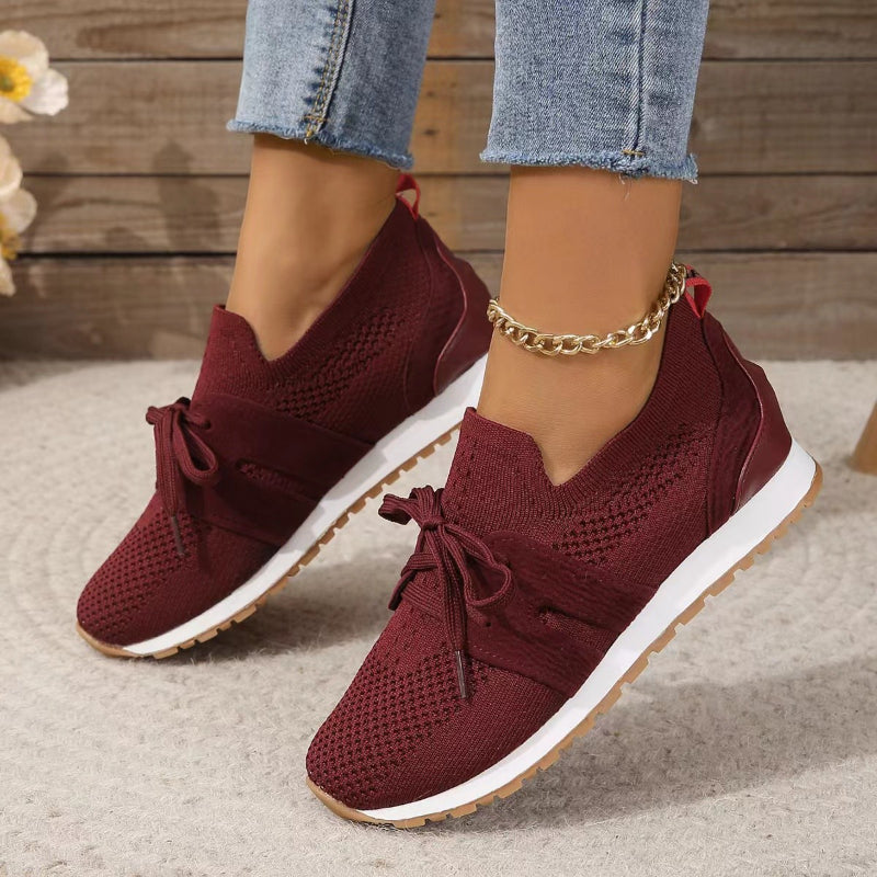 Femke - Moderne Orthopedische Damessneakers met Gebreid Bovenwerk en Ondersteunende Zool